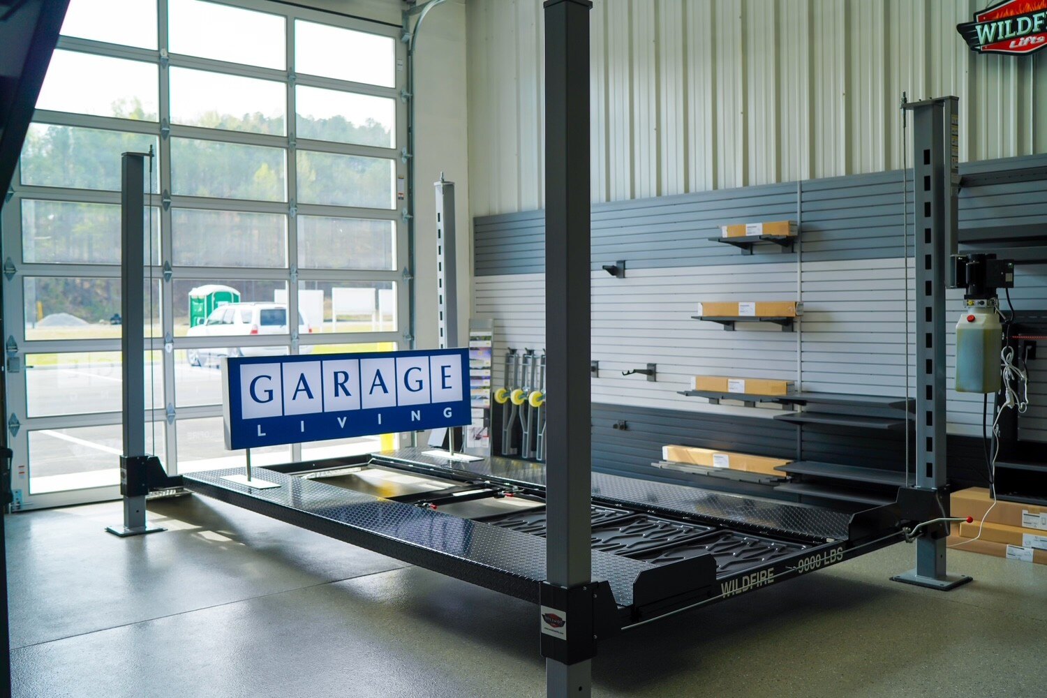 Birmingham showroom car lift Garage Living