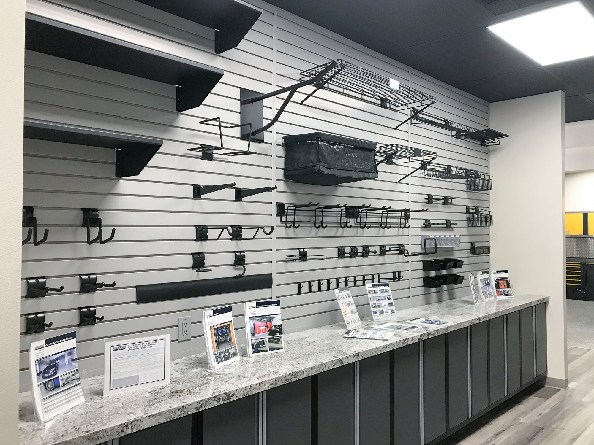 Garage Living Palm Springs slatwall accessories