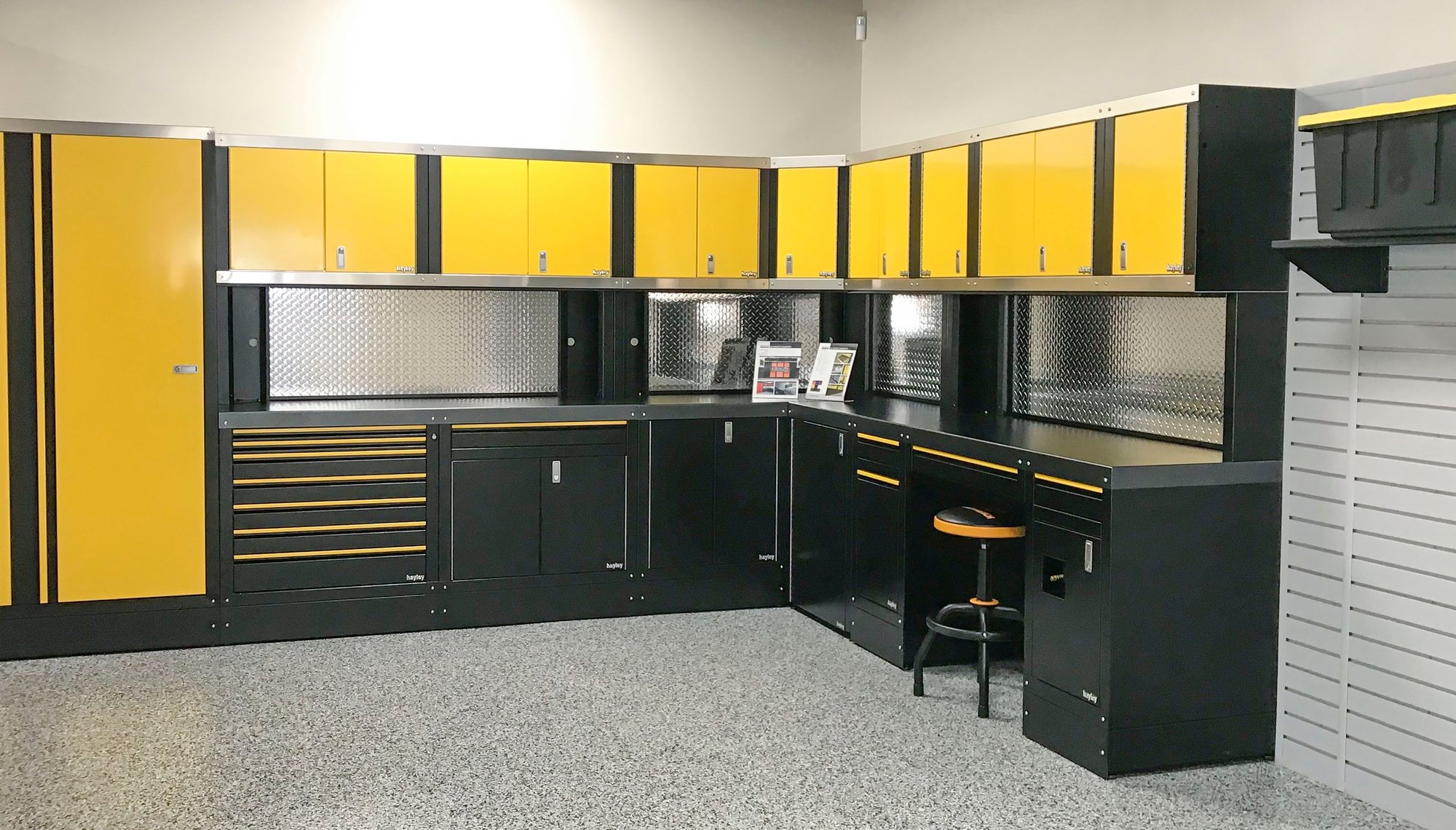 Garage Living Palm Springs cabinetry for car enthusiasts