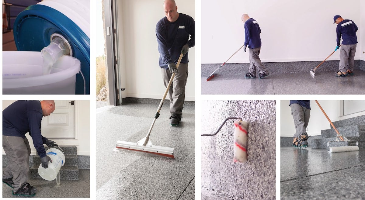 garage remodel floor application