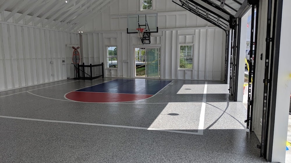 indoor basketball court