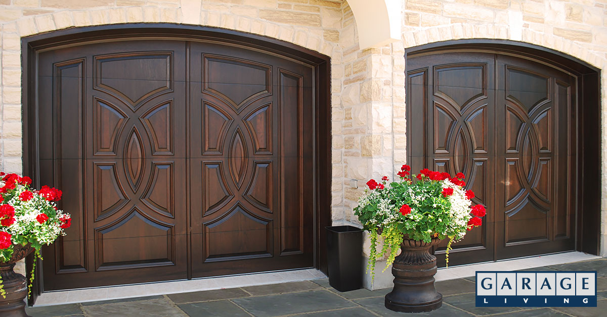 garage exterior design wood doors