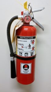 garage safety tips fire extinguisher