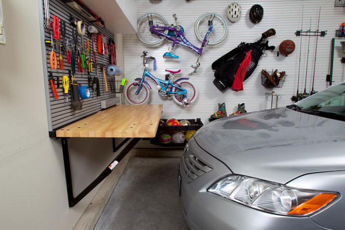 garage workshop ideas foldaway-bench-up