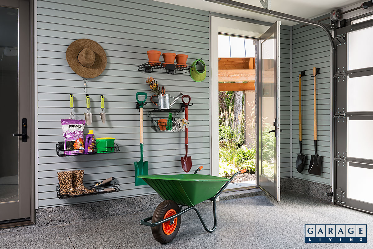 garage renovation slatwall