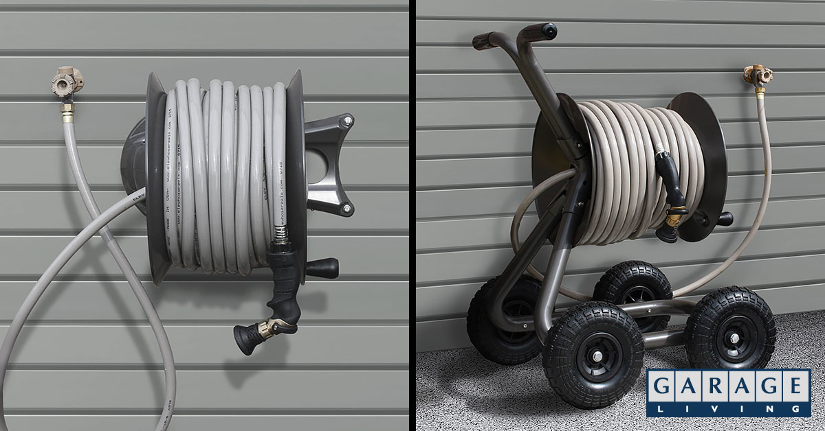 fall garage storage hose reels