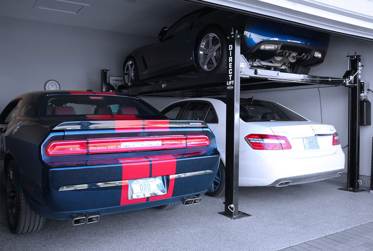 garage organization and improvement car lift