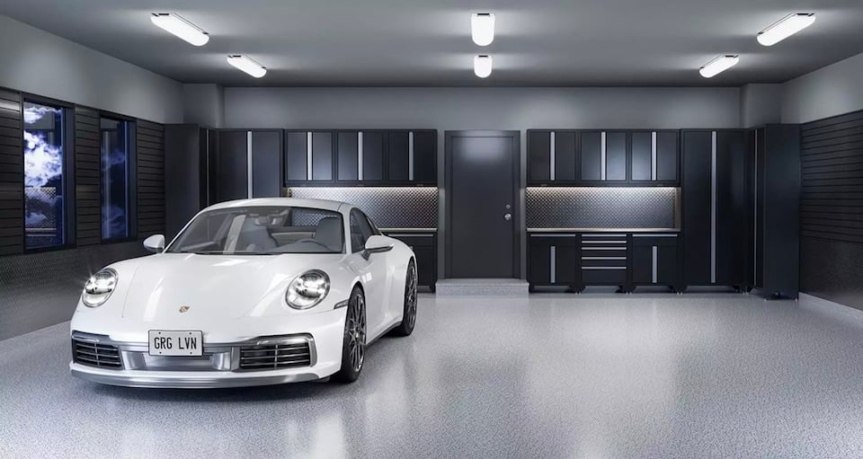 minimalist garage storage