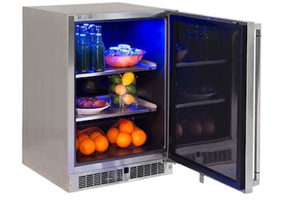 Mini deals fridge outside