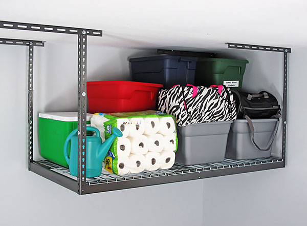 garage overhead storage tips rack 2