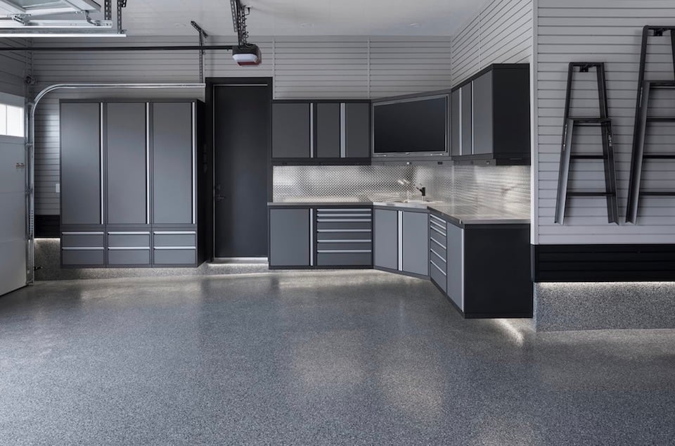 wall-mounted garage cabinets