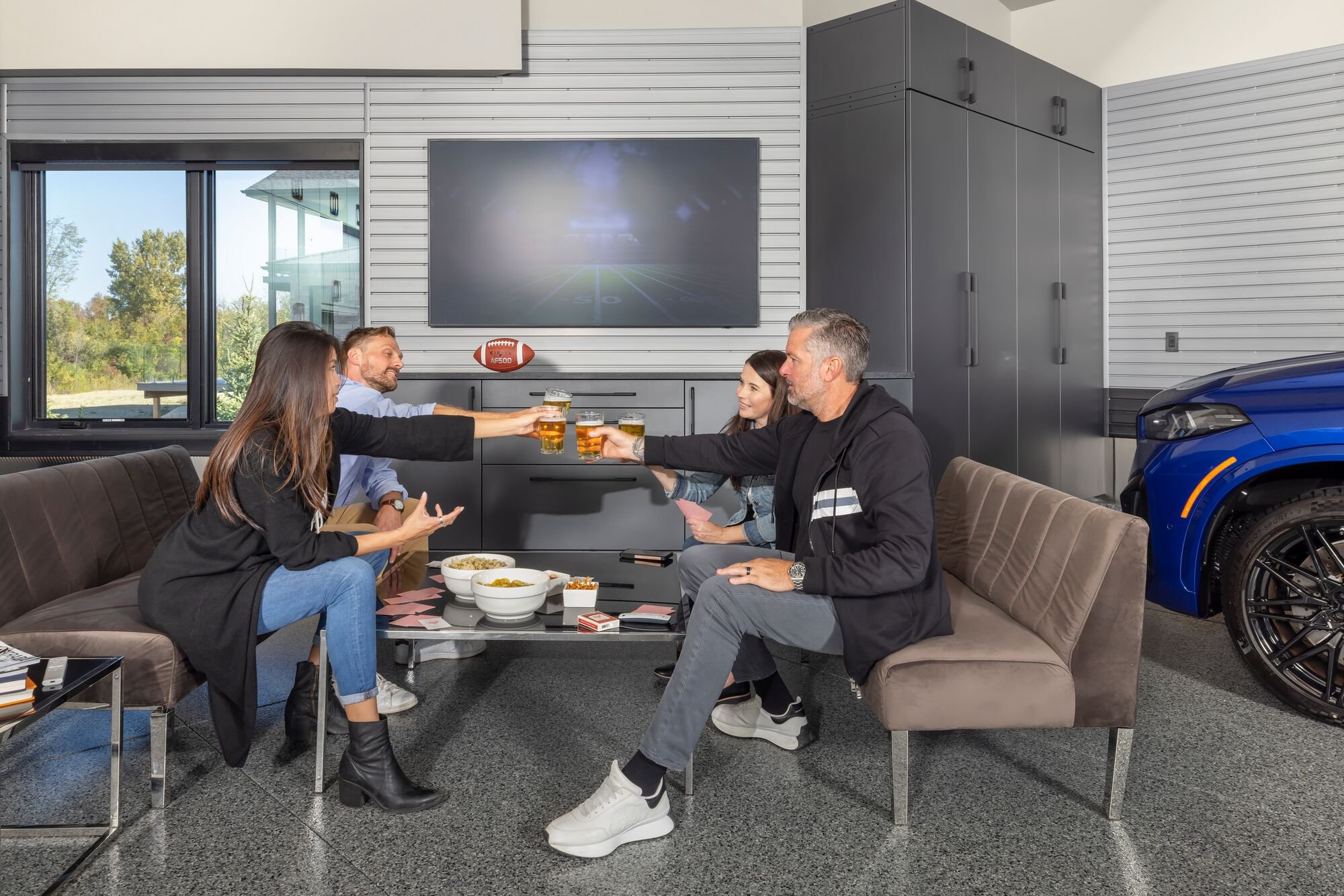 Transform your garage into an entertainment zone