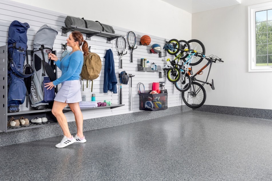 Keep sports equipment organized, accessible and ready.