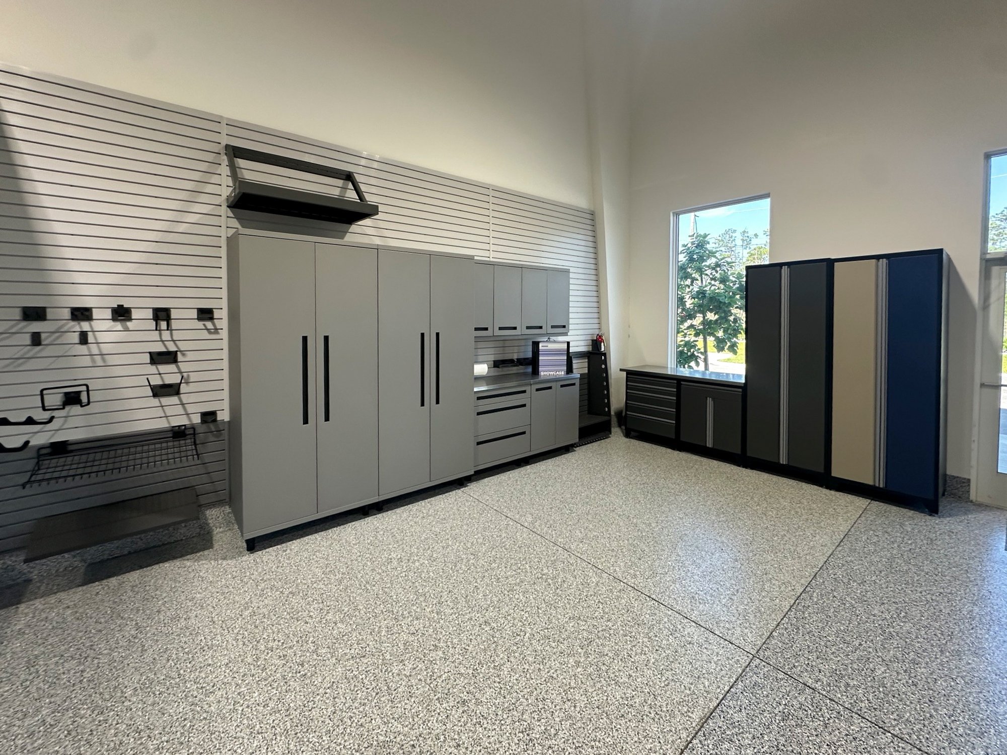 Garage Living of Naples Showroom - LINEA Slatwall Accessories Collection