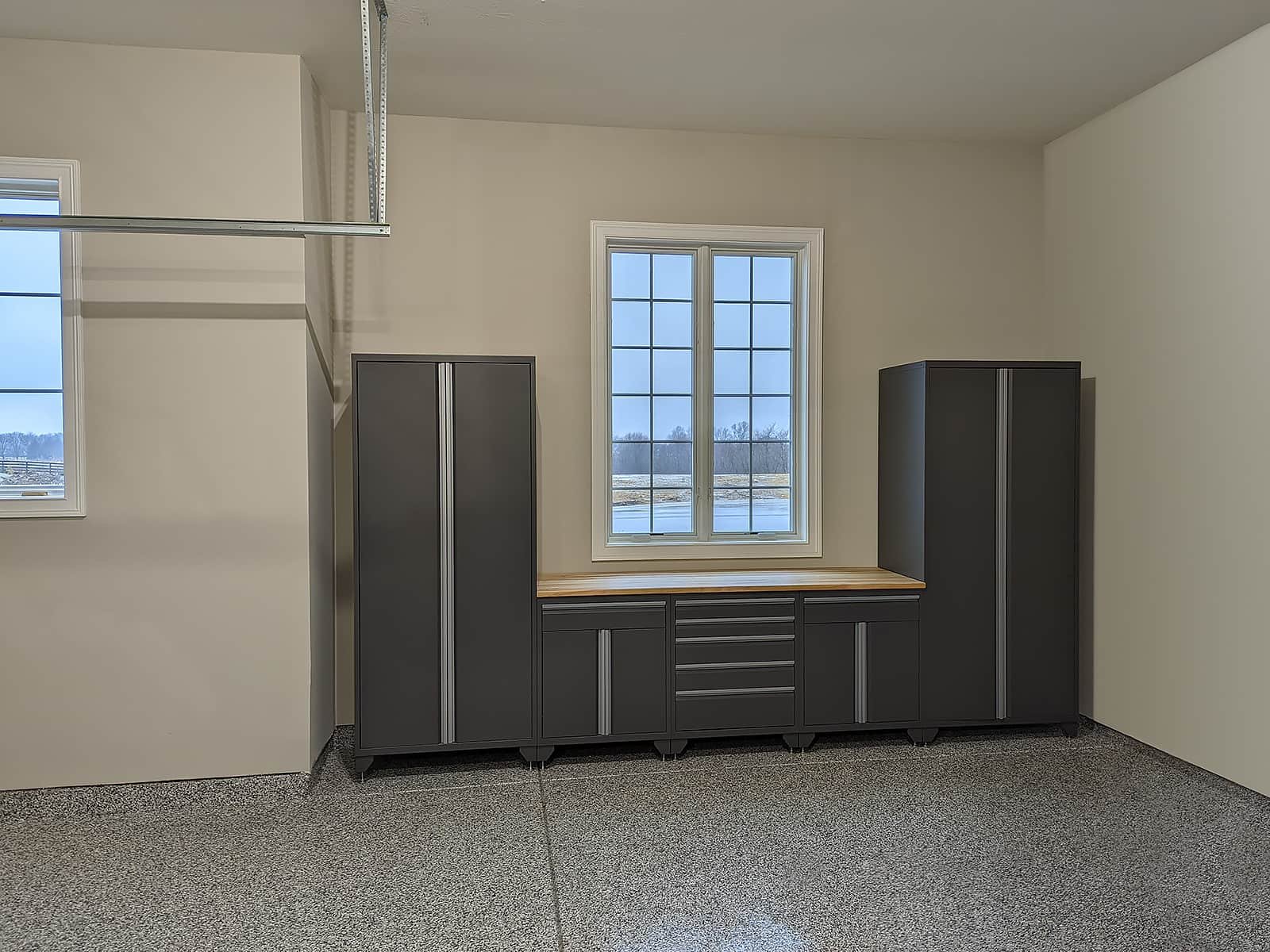 Garage Living Jacksonville remodel cabinetry system and flooring