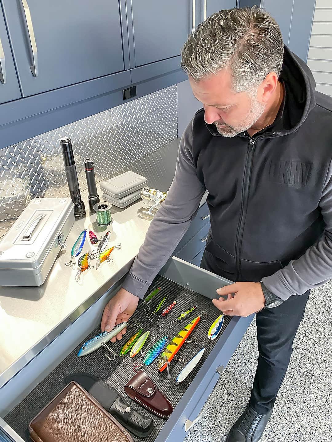 inventor-fishing-gear-garage-drawer