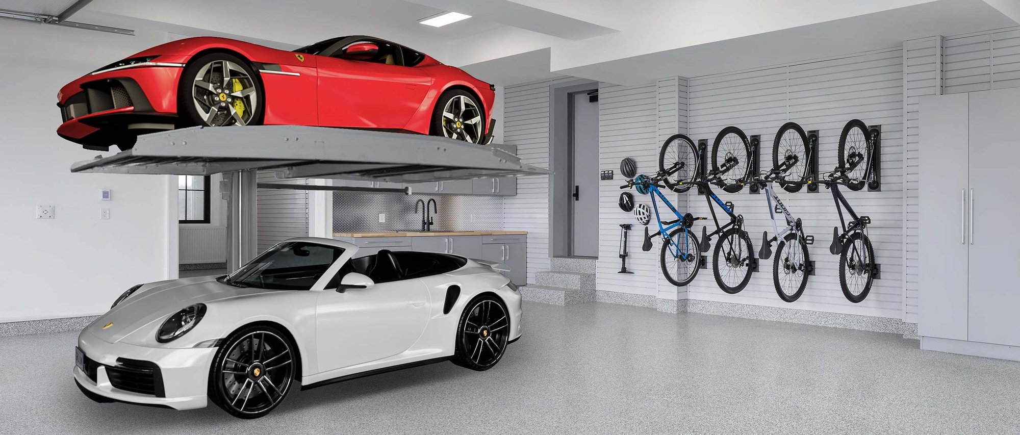 single post car lift - Garage Living