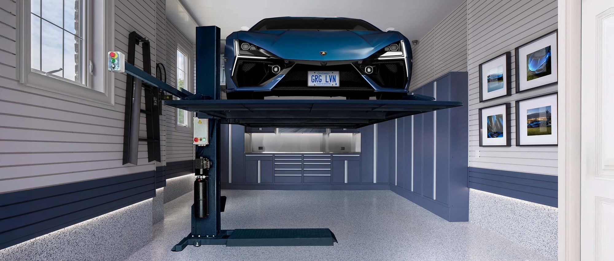 single post car lift - Garage Living