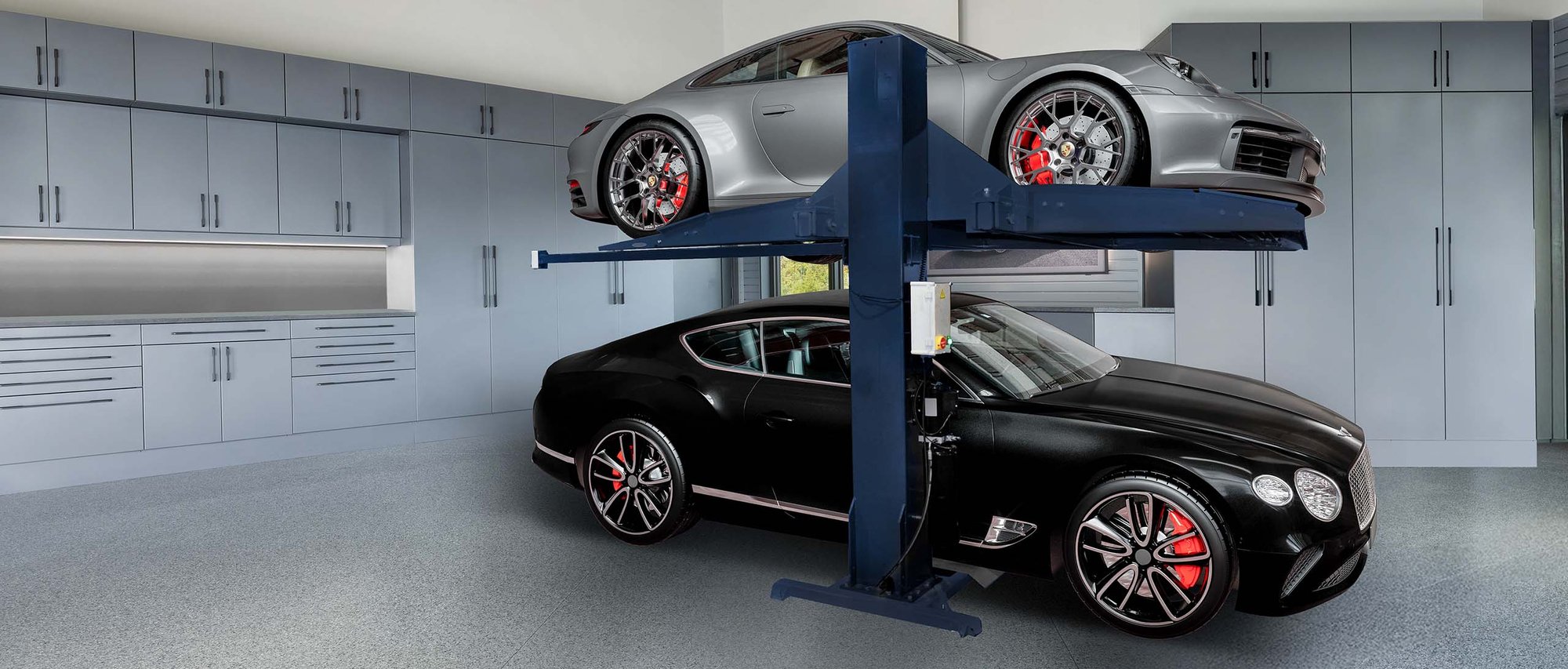 single post car lift - Garage Living