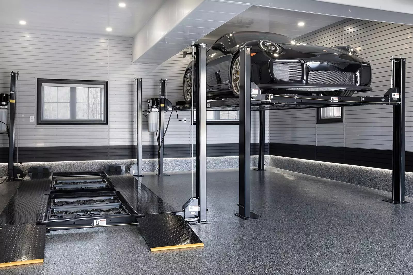 Create a Sliding Overhead Storage System - Garage Gym Organization
