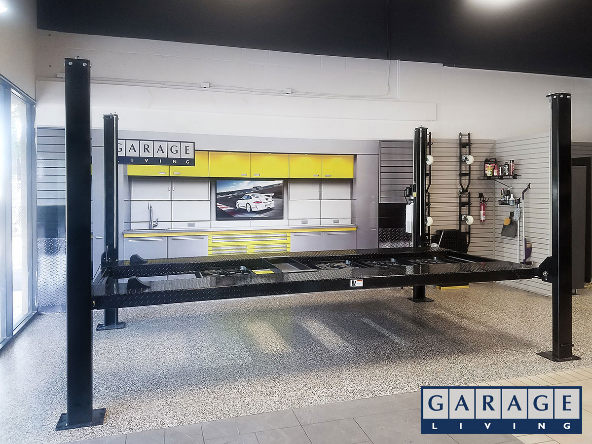 Garage Living Jacksonville Showroom car lift