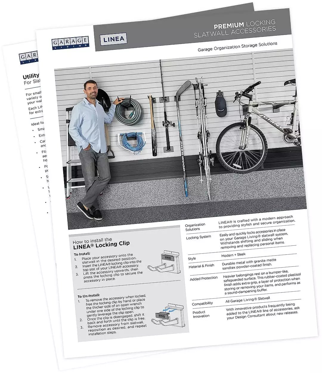 Download a copy of our LINEA accessories brochure - Garage Living