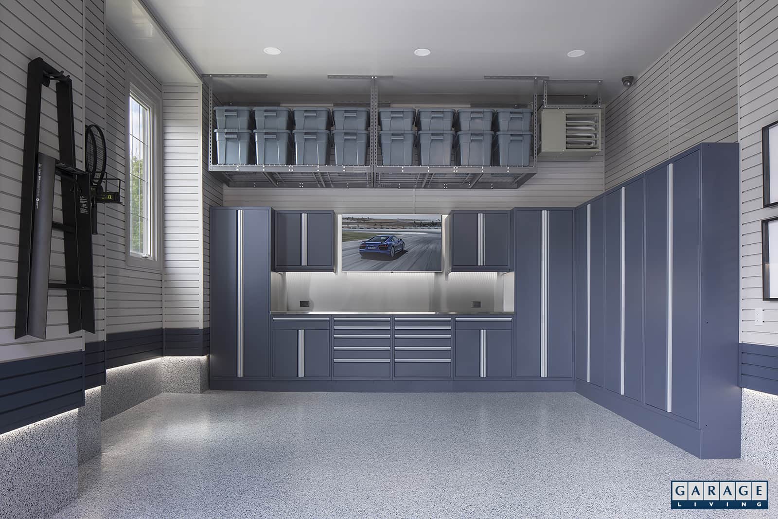 Garage living after garage makeover