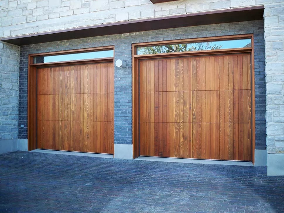 Wood garage doors - Garage Living