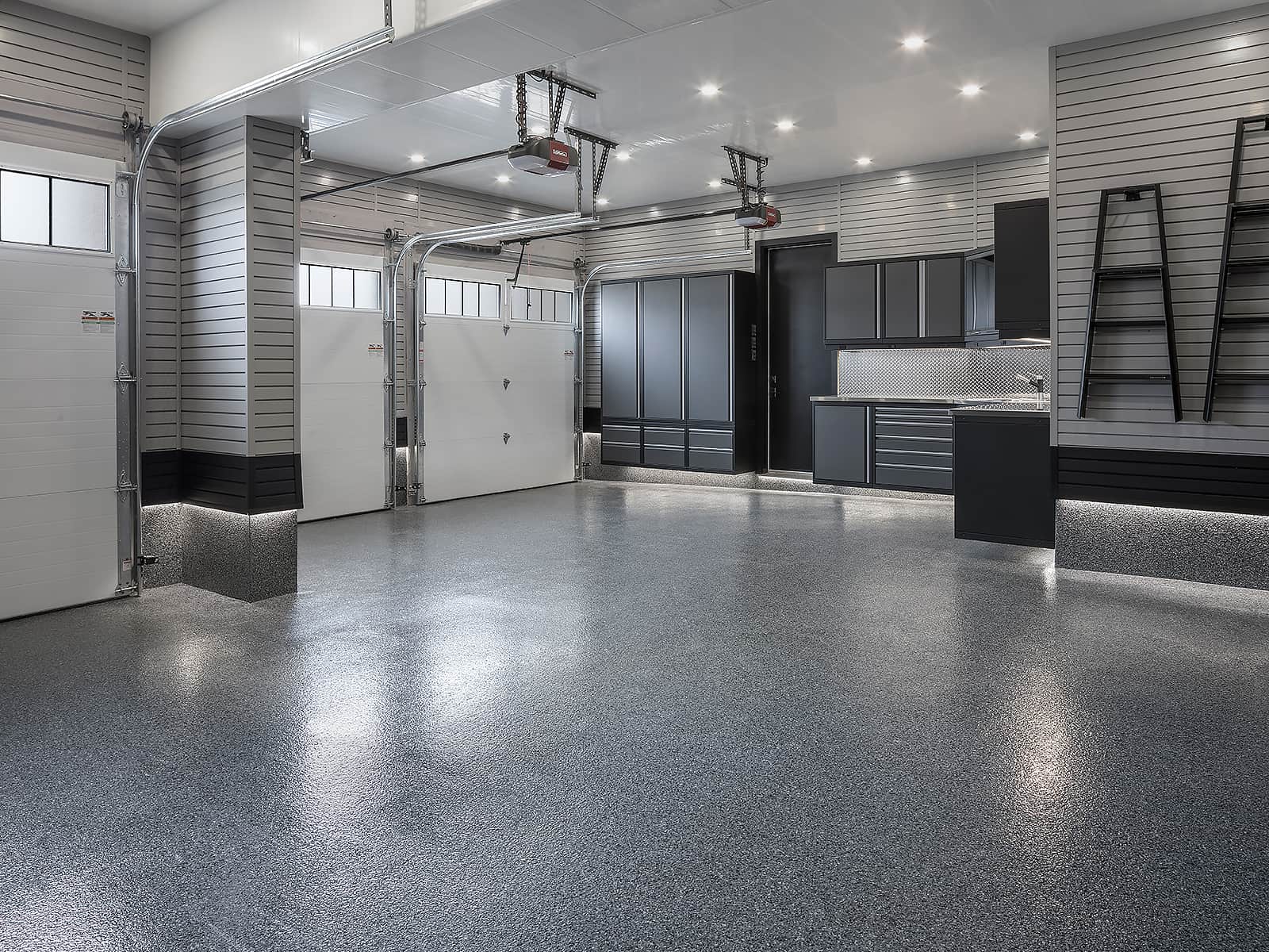 15-year limited warranty on every floor installation. Color shown: Nightfall