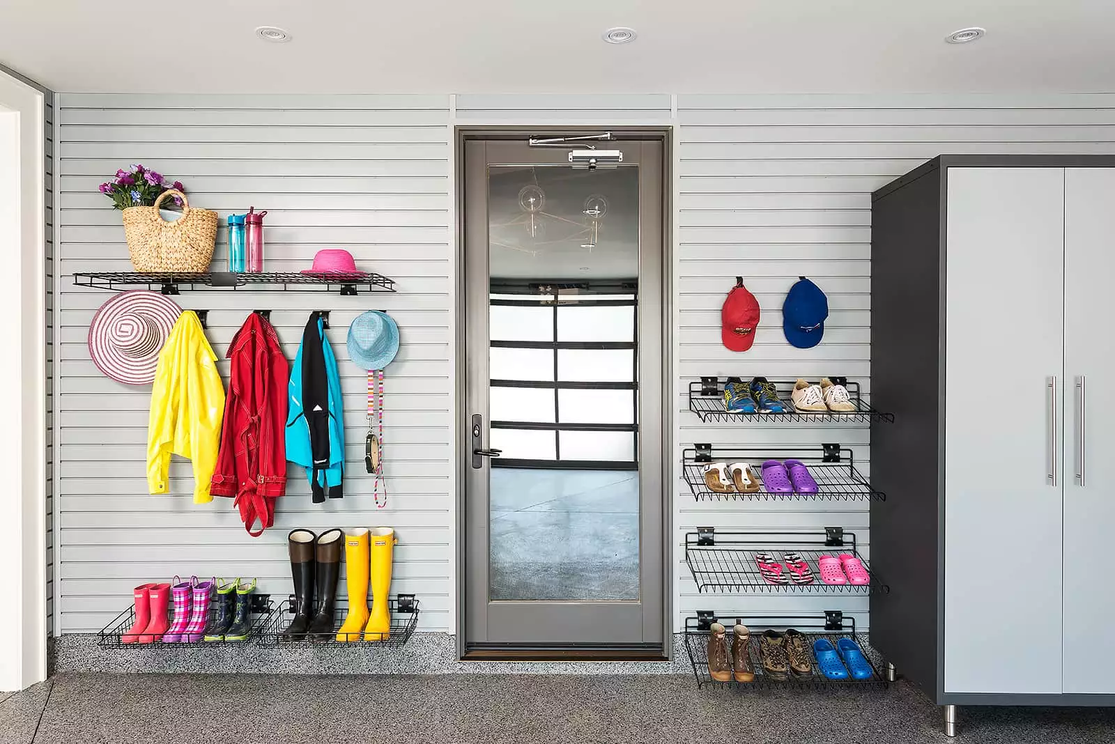 Small shop garage cabinet